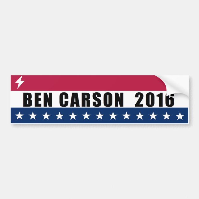 Ben Carson für Präsidenten 2016 Autoaufkleber (Vorne)