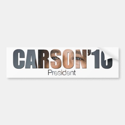 Ben Carson für Präsidenten Autoaufkleber (Vorne)