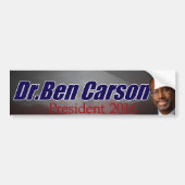Ben Carson für Präsidenten Autoaufkleber (Vorne)