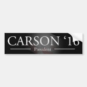 Ben Carson für Präsidenten Autoaufkleber (Vorne)