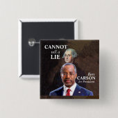 Ben Carson für Präsidenten Button (Vorne & Hinten)