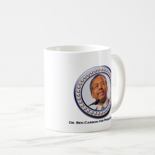 Ben Carson für Präsidenten Coffee Mug Kaffeetasse (VorderseiteRechts)