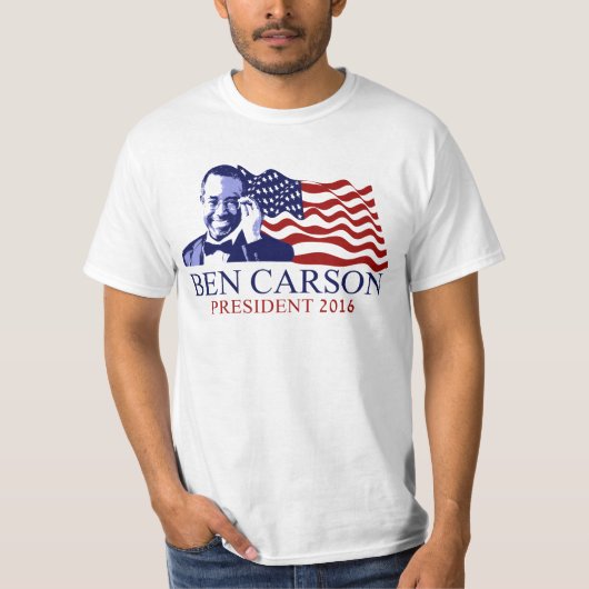 Ben Carson für Präsidenten T-Shirt (Vorderseite)