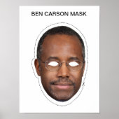 Ben Carson Mask Poster (Vorne)