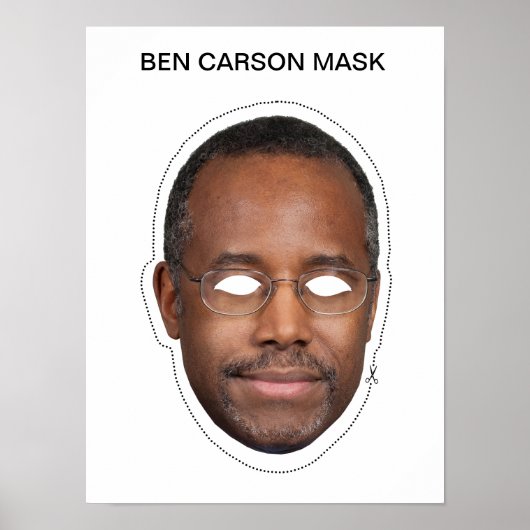 Ben Carson Mask Poster (Vorne)