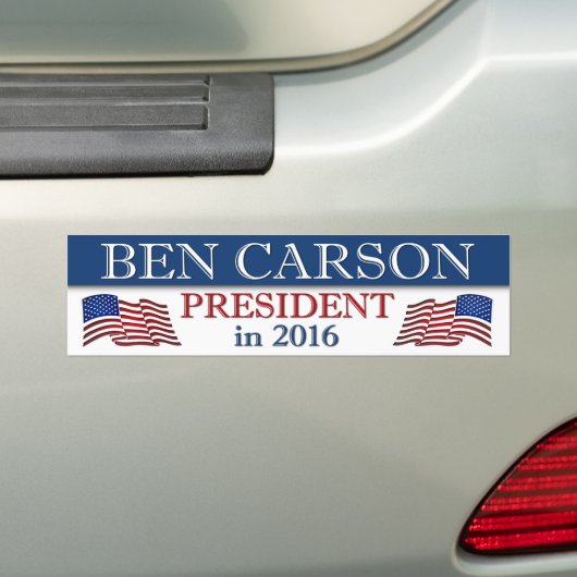 Ben Carson Präsident 2016 Autoaufkleber (Auf Auto)