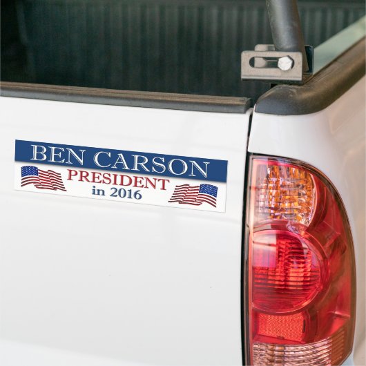 Ben Carson Präsident 2016 Autoaufkleber (Auf Lkw)