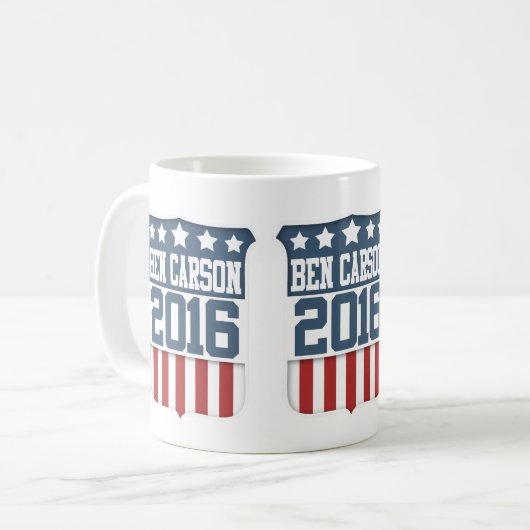 Ben Carson Präsident 2016 Kaffeetasse (Vorderseite Links)
