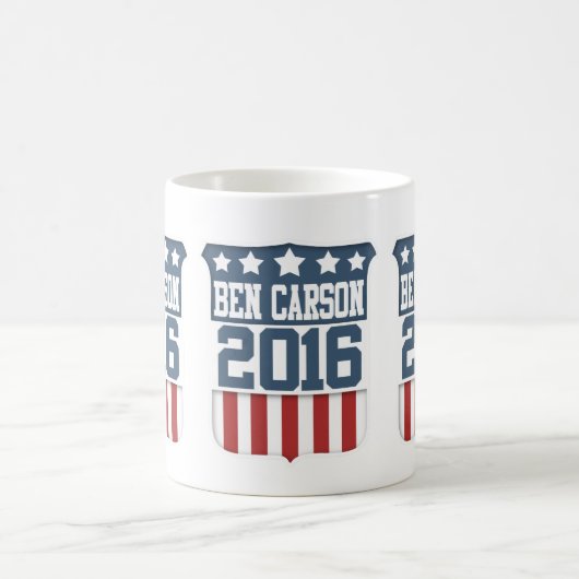 Ben Carson Präsident 2016 Kaffeetasse (Mittel)
