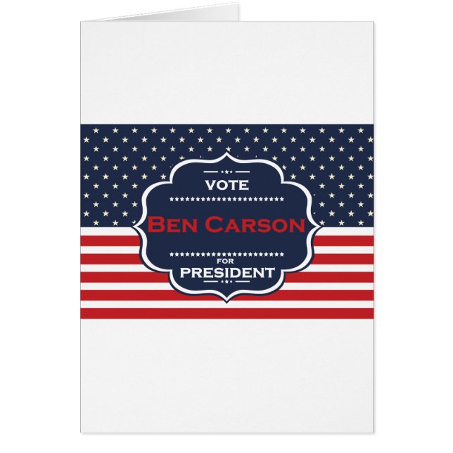 ben carson President (Vorne)