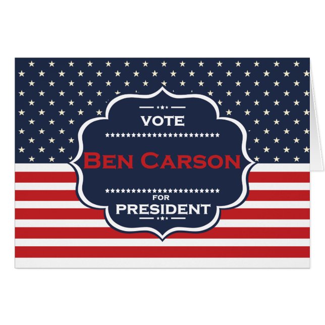 ben carson President (Vorderseite (Horizontal))