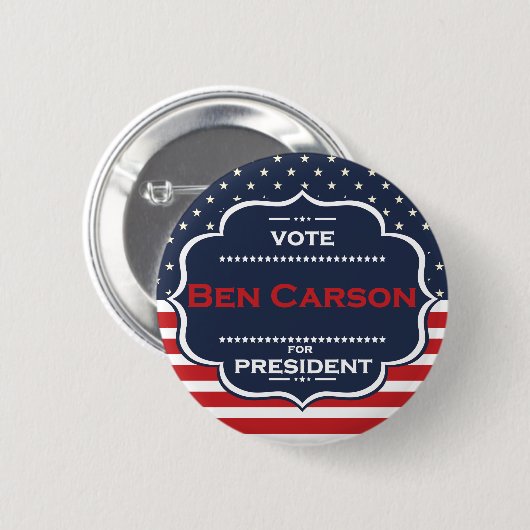 ben carson President Button (Vorne & Hinten)