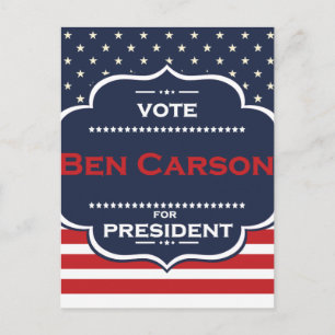ben carson President Postkarte