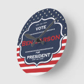ben carson President Runde Wanduhr (Winkel)