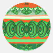 BEN ~ CHRISTMAS ~ RUNDER AUFKLEBER (Vorderseite)