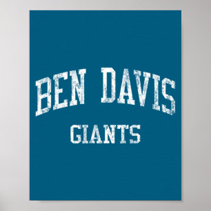 Ben davis high school hs indianapolis in vintage a poster