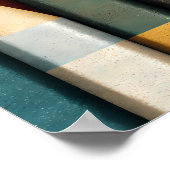 Ben-Day-Punkt-Stil: Siebdruck Glamour Pop Art Poster (Ecke)