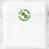 Ben Dover University Runder Aufkleber (Tasche)