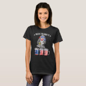 Ben Drankin 4. Juli Benjamin Franklin Beer Ame T-Shirt (Vorne ganz)