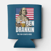 BEN DRANKIN 4. Juli Benjamin Franklin Dosenkühler (Rückseite)