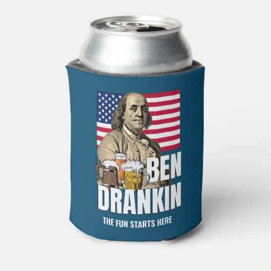 BEN DRANKIN 4. Juli Benjamin Franklin Dosenkühler (Kanne Rückseite)