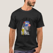 Ben Drankin 4. Juli Benjamin Franklin Drink B T-Shirt (Vorderseite)