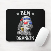 Ben Drankin 4. Juli Benjamin Franklin Männer Amer Mousepad (Mit Mouse)