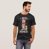 Ben Drankin 4. Juli Benjamin Franklin Men Amer T-Shirt (Vorne ganz)