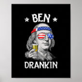 Ben Drankin 4. Juli Benjamin Franklin Men Poster (Vorne)