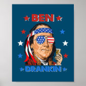Ben Drankin 4. Juli Benjamin Franklin Men Poster (Vorne)