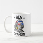 Ben Drankin 4. Juli Benjamin Franklin Men Wome Kaffeetasse (Links)