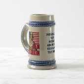 BEN DRANKIN 4. Juli Individuelle Name Bierglas (Vorderseite Links)