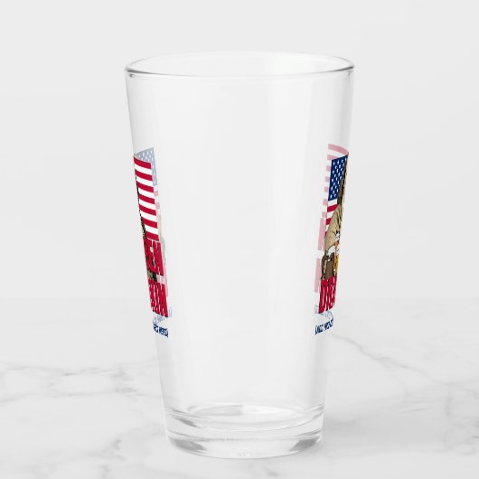 BEN DRANKIN 4. Juli Individuelle Name Glas (Links)