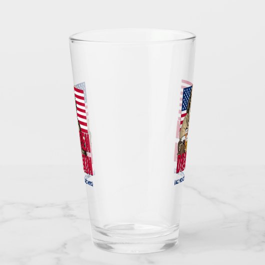 BEN DRANKIN 4. Juli Individuelle Name Glas (Rechts)