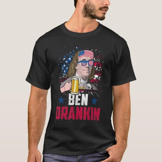 Ben Drankin am 4. Juli T-Shirt (Vorderseite)