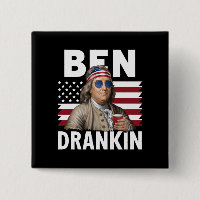 Ben Drankin Beer 4. Juli Vintage Fahne Funny