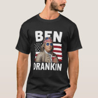 Ben Drankin Beer 4. Juli Vintage Fahne Funny
