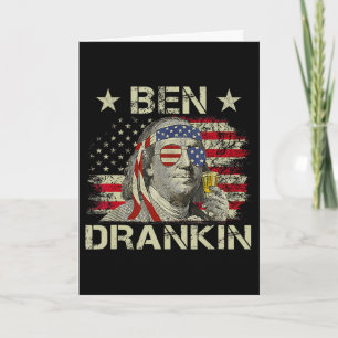 Ben Drankin Benjamin Franklin 4. Juli Lustig Dr Karte