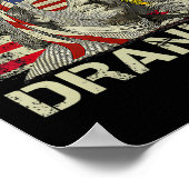 Ben Drankin Benjamin Franklin 4. Juli Lustiger Tri Poster (Ecke)