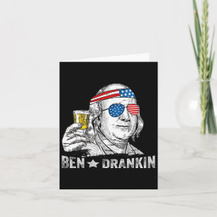 Ben Drankin - Benjamin Franklin Drinking Beer - 4t Karte
