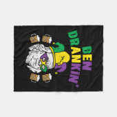 Ben Drankin Franklin Us Präsident Funny Mardi Gras Fleecedecke (Vorderseite (Horizontal))
