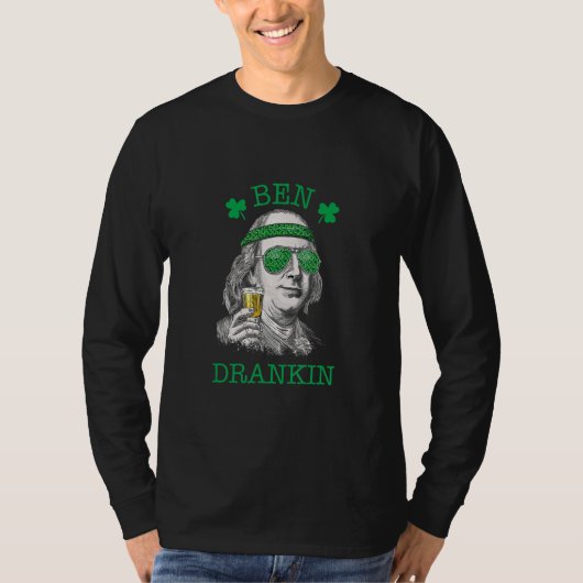 Ben Drankin Lucky St Patricks Day T-Shirt (Vorderseite)