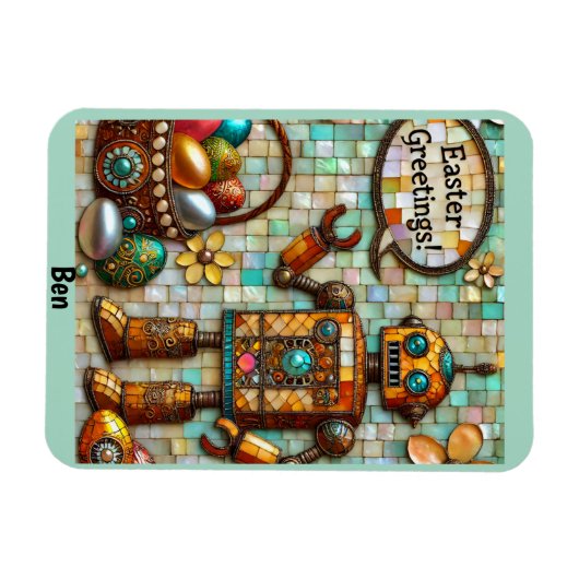 BEN ~ EASTER GREETINGS MAGNET (Horizontal)