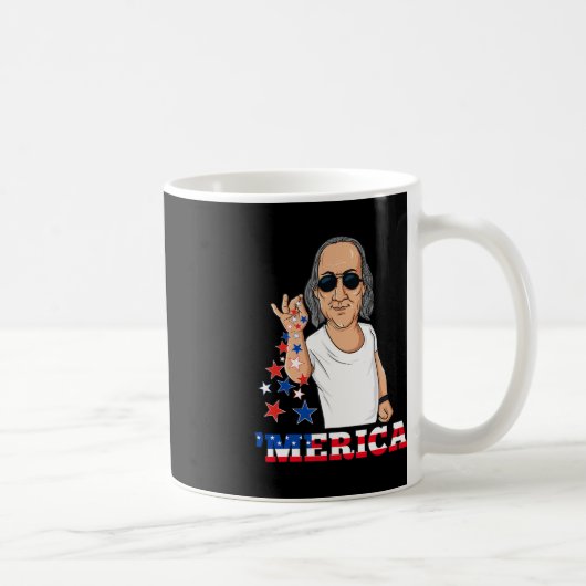Ben Franklin 4. Juli Merica Kaffeetasse (Rechts)