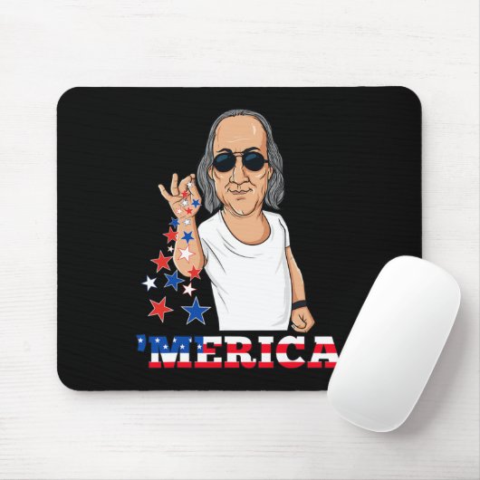 Ben Franklin 4. Juli Merica Mousepad (Mit Mouse)