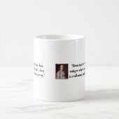 Ben Franklin auf Gewehr-Kontrolle Kaffeetasse (Mittel)