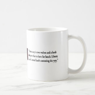 Ben Franklin auf Gewehr-Kontrolle Kaffeetasse