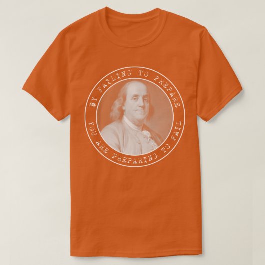 Ben Franklin Benjamin Franklin Quote Circles T-Shirt (Design vorne)