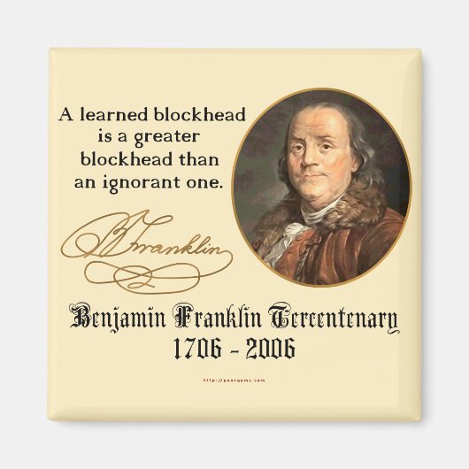 Ben Franklin - Blockheads Magnet (Vorne)