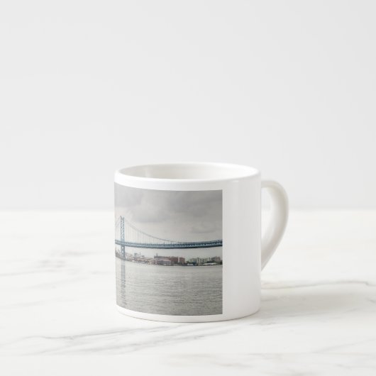 Ben Franklin Bridge Espressotasse (Vorderseite Rechts)